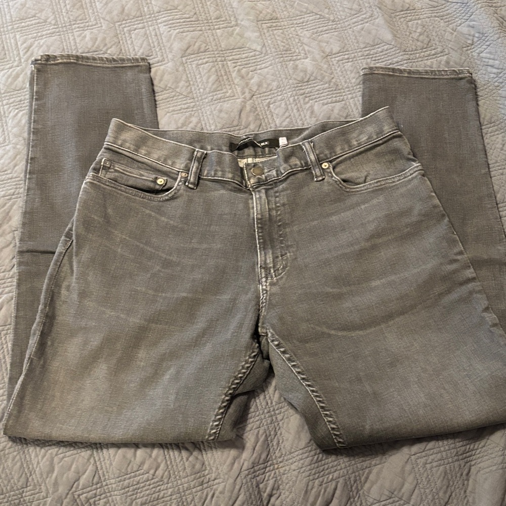 Banana Republic Charcoal Tapered Jeans